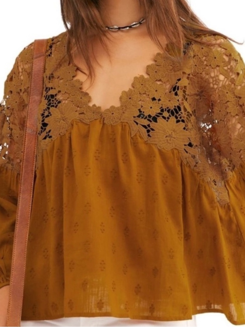 Free People Lina Lace Top